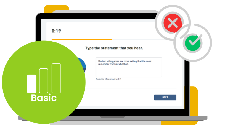 Listen and Type question type Basic Level by DET Trainer Listen and Type question type Basic Level by DET Trainer